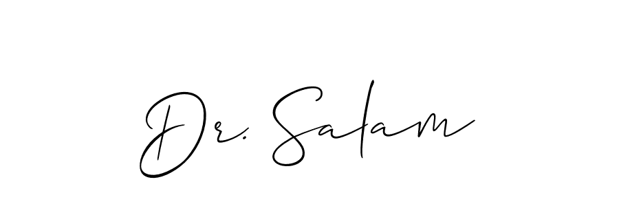 Check out images of Autograph of Dr. Salam name. Actor Dr. Salam Signature Style. Allison_Script is a professional sign style online. Dr. Salam signature style 2 images and pictures png