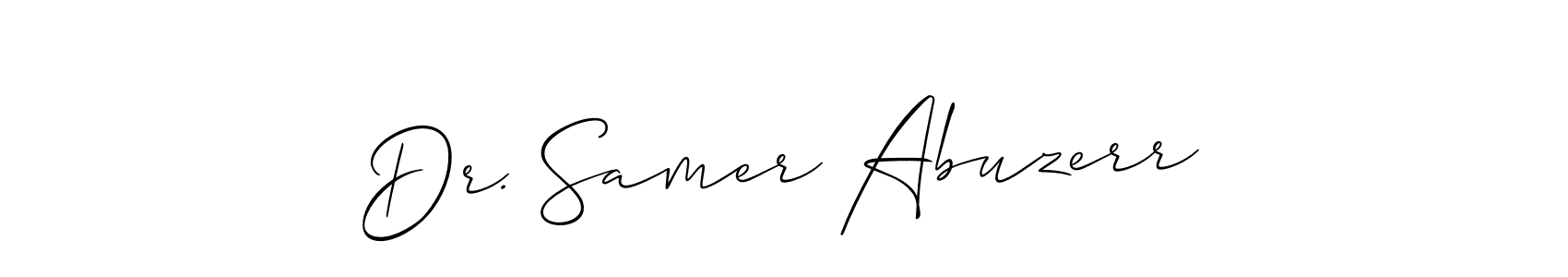 Make a beautiful signature design for name Dr. Samer Abuzerr. Use this online signature maker to create a handwritten signature for free. Dr. Samer Abuzerr signature style 2 images and pictures png