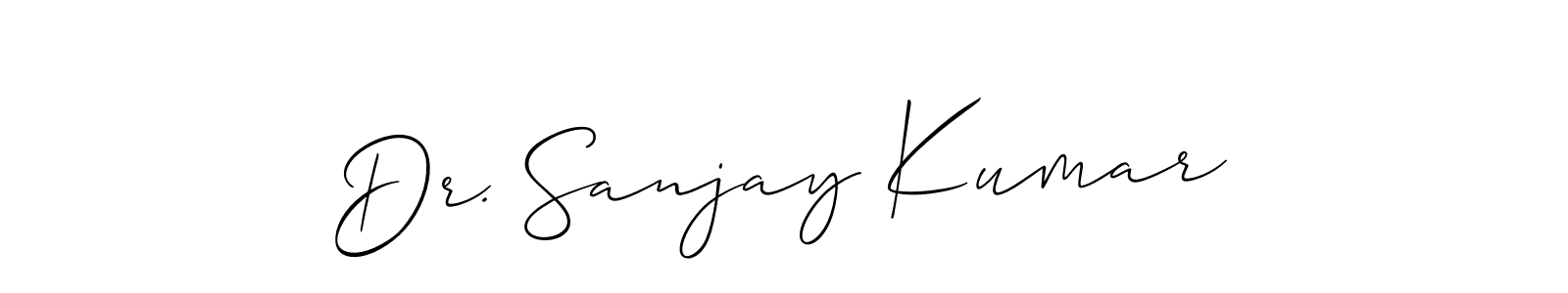 How to make Dr. Sanjay Kumar signature? Allison_Script is a professional autograph style. Create handwritten signature for Dr. Sanjay Kumar name. Dr. Sanjay Kumar signature style 2 images and pictures png