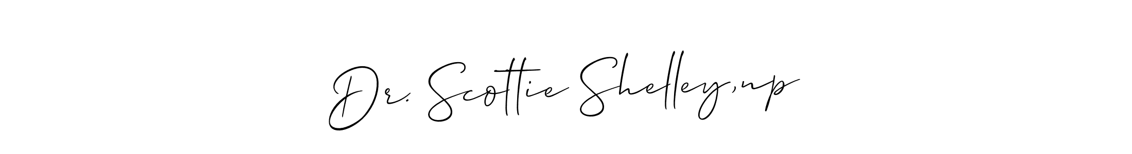 How to make Dr. Scottie Shelley,np signature? Allison_Script is a professional autograph style. Create handwritten signature for Dr. Scottie Shelley,np name. Dr. Scottie Shelley,np signature style 2 images and pictures png