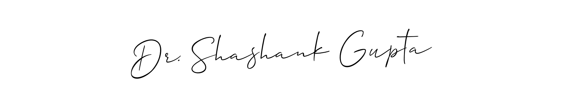 How to make Dr. Shashank Gupta name signature. Use Allison_Script style for creating short signs online. This is the latest handwritten sign. Dr. Shashank Gupta signature style 2 images and pictures png