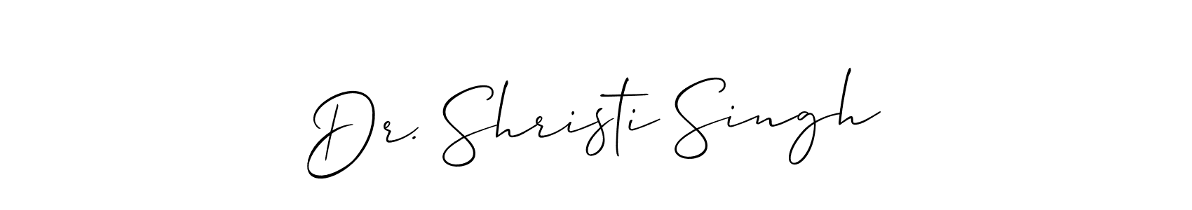 Make a beautiful signature design for name Dr. Shristi Singh. Use this online signature maker to create a handwritten signature for free. Dr. Shristi Singh signature style 2 images and pictures png