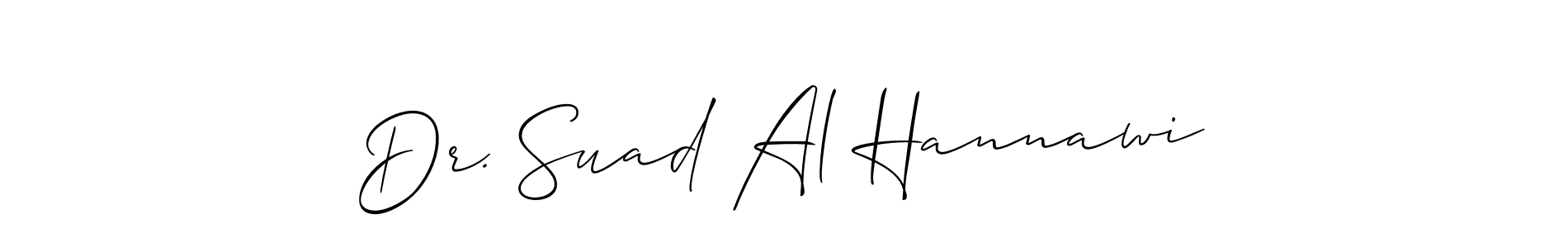 You can use this online signature creator to create a handwritten signature for the name Dr. Suad Al Hannawi. This is the best online autograph maker. Dr. Suad Al Hannawi signature style 2 images and pictures png