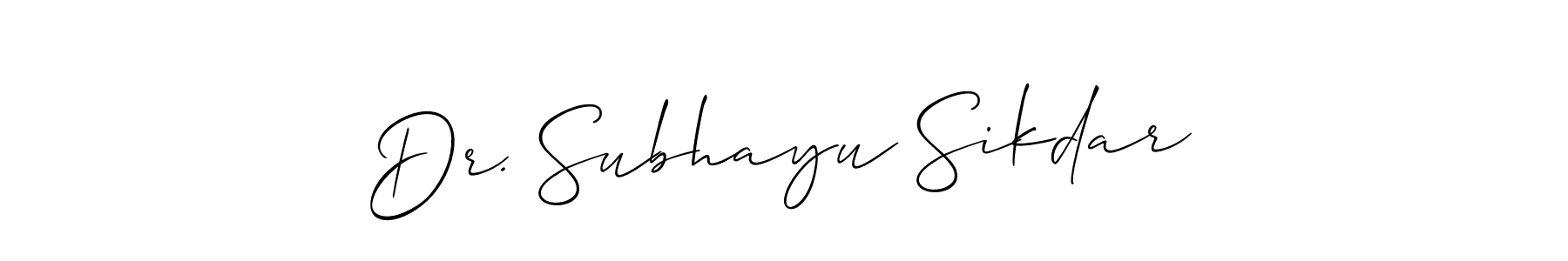 Best and Professional Signature Style for Dr. Subhayu Sikdar. Allison_Script Best Signature Style Collection. Dr. Subhayu Sikdar signature style 2 images and pictures png