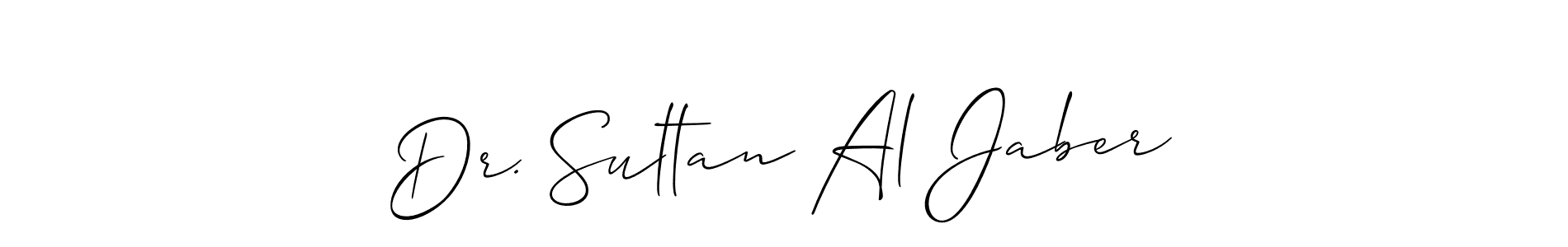Make a beautiful signature design for name Dr. Sultan Al Jaber. With this signature (Allison_Script) style, you can create a handwritten signature for free. Dr. Sultan Al Jaber signature style 2 images and pictures png