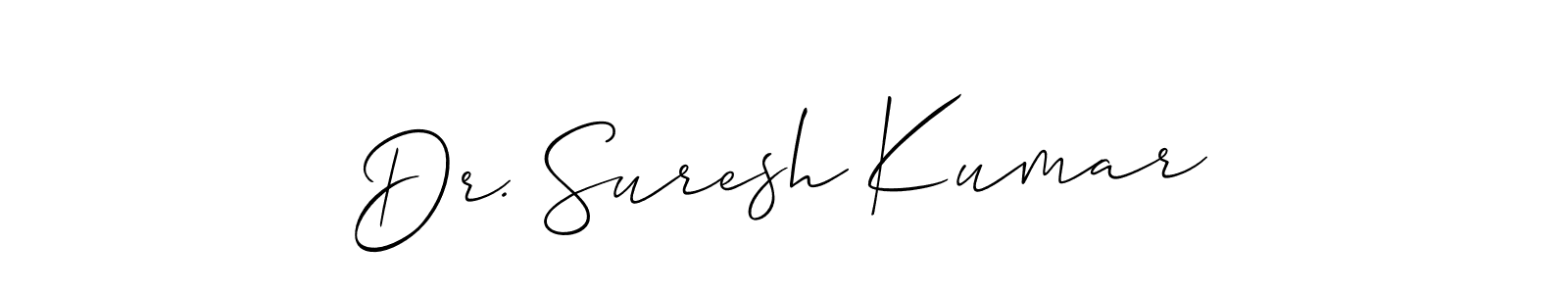 Use a signature maker to create a handwritten signature online. With this signature software, you can design (Allison_Script) your own signature for name Dr. Suresh Kumar. Dr. Suresh Kumar signature style 2 images and pictures png