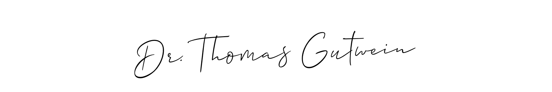 Create a beautiful signature design for name Dr. Thomas Gutwein. With this signature (Allison_Script) fonts, you can make a handwritten signature for free. Dr. Thomas Gutwein signature style 2 images and pictures png