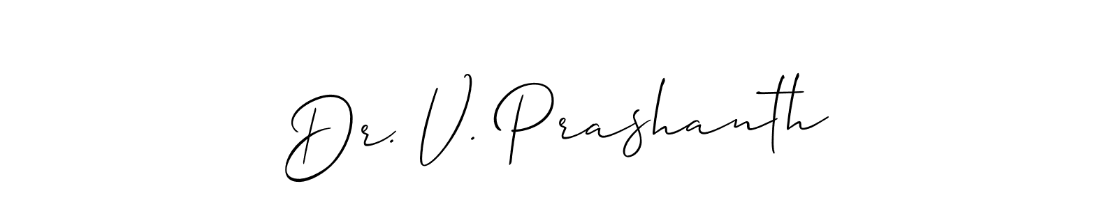 Check out images of Autograph of Dr. V. Prashanth name. Actor Dr. V. Prashanth Signature Style. Allison_Script is a professional sign style online. Dr. V. Prashanth signature style 2 images and pictures png