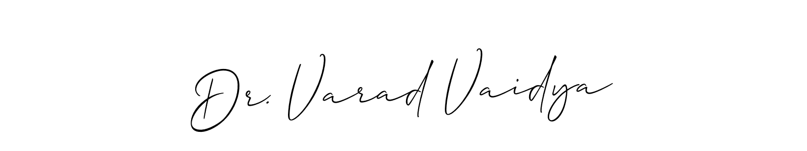 Once you've used our free online signature maker to create your best signature Allison_Script style, it's time to enjoy all of the benefits that Dr. Varad Vaidya name signing documents. Dr. Varad Vaidya signature style 2 images and pictures png