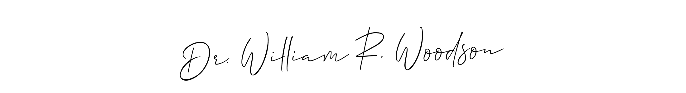 Also You can easily find your signature by using the search form. We will create Dr. William R. Woodson name handwritten signature images for you free of cost using Allison_Script sign style. Dr. William R. Woodson signature style 2 images and pictures png