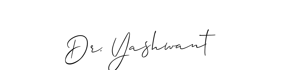 Also You can easily find your signature by using the search form. We will create Dr. Yashwant name handwritten signature images for you free of cost using Allison_Script sign style. Dr. Yashwant signature style 2 images and pictures png