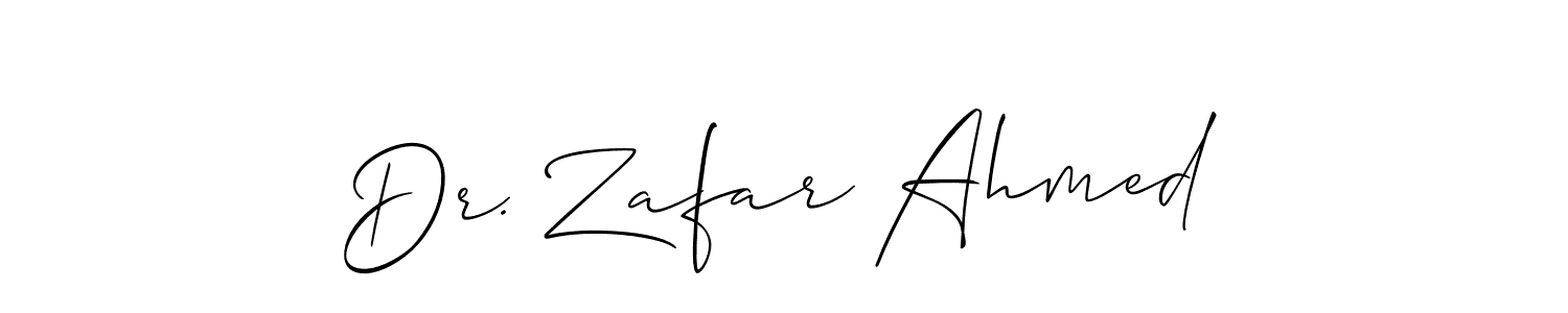 See photos of Dr. Zafar Ahmed official signature by Spectra . Check more albums & portfolios. Read reviews & check more about Allison_Script font. Dr. Zafar Ahmed signature style 2 images and pictures png