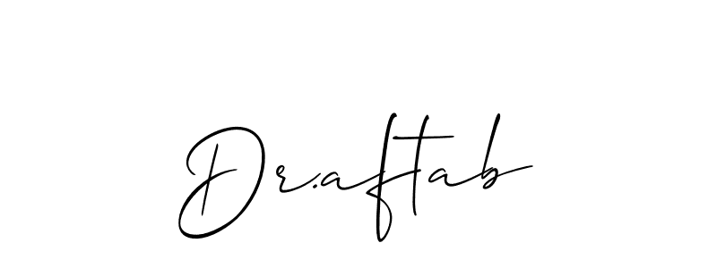 You can use this online signature creator to create a handwritten signature for the name Dr.aftab. This is the best online autograph maker. Dr.aftab signature style 2 images and pictures png