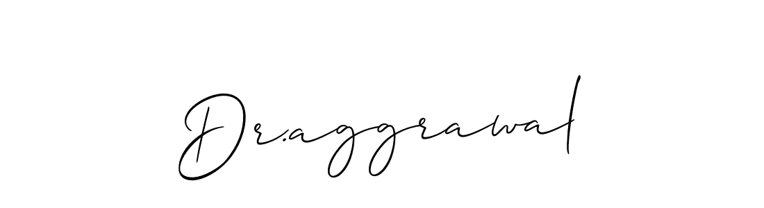 Design your own signature with our free online signature maker. With this signature software, you can create a handwritten (Allison_Script) signature for name Dr.aggrawal. Dr.aggrawal signature style 2 images and pictures png