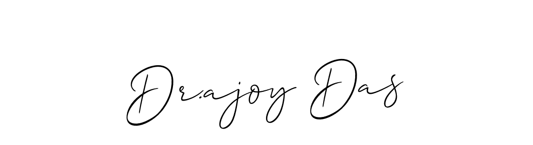 It looks lik you need a new signature style for name Dr.ajoy Das. Design unique handwritten (Allison_Script) signature with our free signature maker in just a few clicks. Dr.ajoy Das signature style 2 images and pictures png