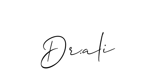 Make a beautiful signature design for name Dr.ali. Use this online signature maker to create a handwritten signature for free. Dr.ali signature style 2 images and pictures png