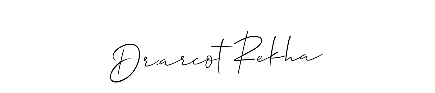 Make a beautiful signature design for name Dr.arcot Rekha. Use this online signature maker to create a handwritten signature for free. Dr.arcot Rekha signature style 2 images and pictures png