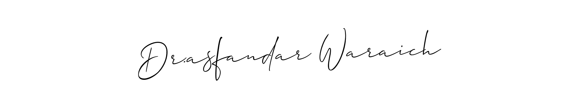 You can use this online signature creator to create a handwritten signature for the name Dr.asfandar Waraich. This is the best online autograph maker. Dr.asfandar Waraich signature style 2 images and pictures png