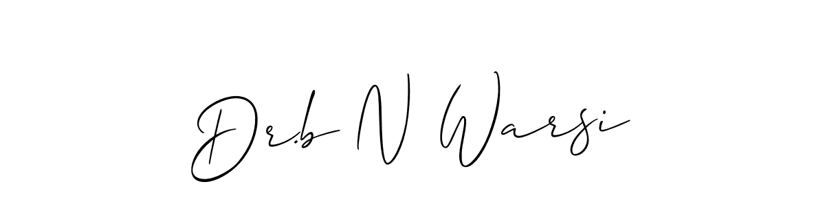 How to Draw Dr.b N Warsi signature style? Allison_Script is a latest design signature styles for name Dr.b N Warsi. Dr.b N Warsi signature style 2 images and pictures png