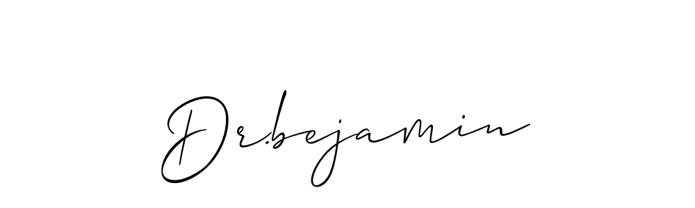 You should practise on your own different ways (Allison_Script) to write your name (Dr.bejamin) in signature. don't let someone else do it for you. Dr.bejamin signature style 2 images and pictures png