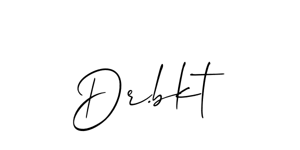 Allison_Script is a professional signature style that is perfect for those who want to add a touch of class to their signature. It is also a great choice for those who want to make their signature more unique. Get Dr.bkt name to fancy signature for free. Dr.bkt signature style 2 images and pictures png