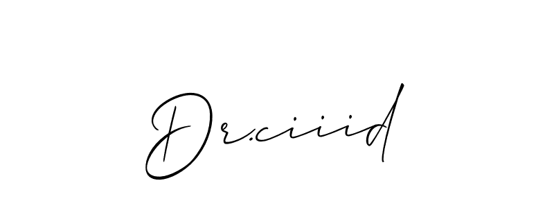 Similarly Allison_Script is the best handwritten signature design. Signature creator online .You can use it as an online autograph creator for name Dr.ciiid. Dr.ciiid signature style 2 images and pictures png