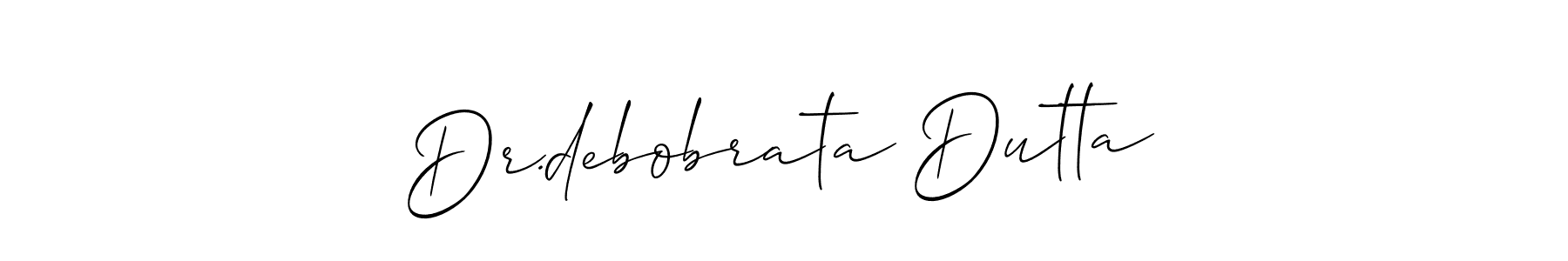 This is the best signature style for the Dr.debobrata Dutta name. Also you like these signature font (Allison_Script). Mix name signature. Dr.debobrata Dutta signature style 2 images and pictures png