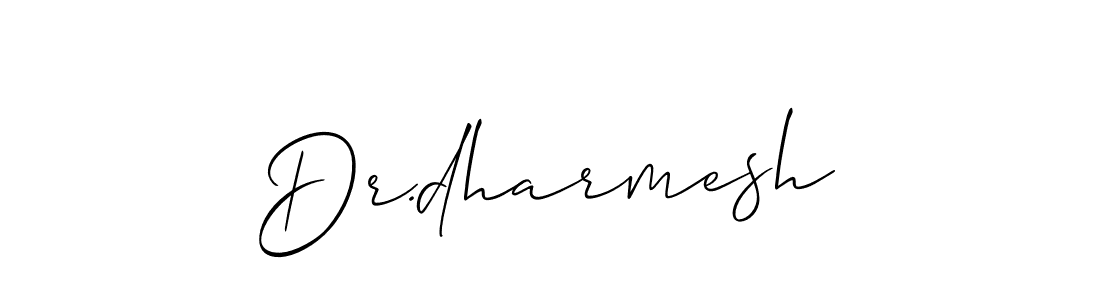 Use a signature maker to create a handwritten signature online. With this signature software, you can design (Allison_Script) your own signature for name Dr.dharmesh. Dr.dharmesh signature style 2 images and pictures png