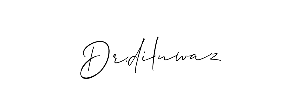 How to Draw Dr.dilnwaz signature style? Allison_Script is a latest design signature styles for name Dr.dilnwaz. Dr.dilnwaz signature style 2 images and pictures png