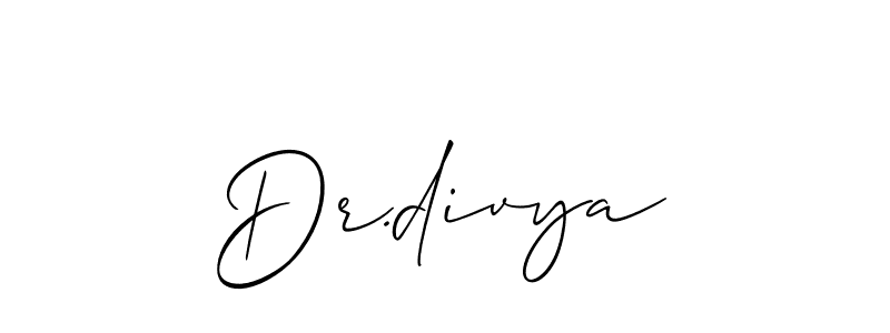 Dr.divya stylish signature style. Best Handwritten Sign (Allison_Script) for my name. Handwritten Signature Collection Ideas for my name Dr.divya. Dr.divya signature style 2 images and pictures png