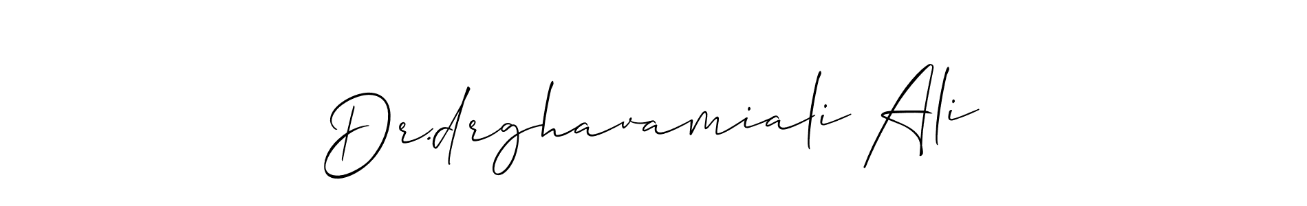 Create a beautiful signature design for name Dr.drghavamiali Ali. With this signature (Allison_Script) fonts, you can make a handwritten signature for free. Dr.drghavamiali Ali signature style 2 images and pictures png
