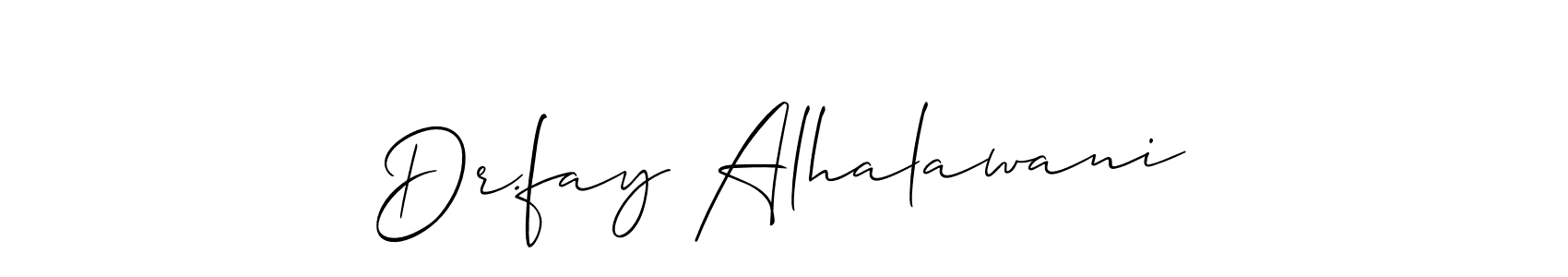 Here are the top 10 professional signature styles for the name Dr.fay Alhalawani. These are the best autograph styles you can use for your name. Dr.fay Alhalawani signature style 2 images and pictures png