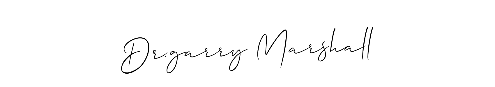How to make Dr.garry Marshall name signature. Use Allison_Script style for creating short signs online. This is the latest handwritten sign. Dr.garry Marshall signature style 2 images and pictures png