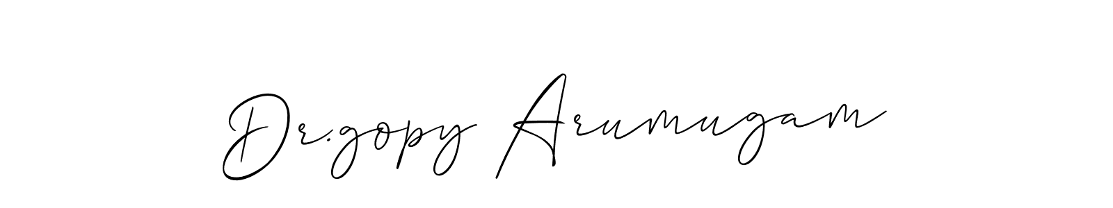 Best and Professional Signature Style for Dr.gopy Arumugam. Allison_Script Best Signature Style Collection. Dr.gopy Arumugam signature style 2 images and pictures png