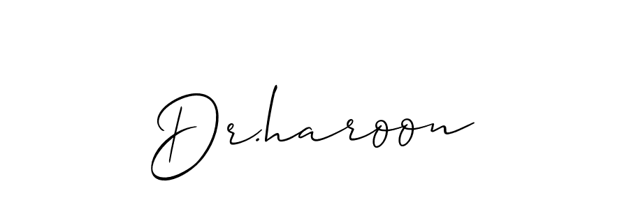 Make a beautiful signature design for name Dr.haroon. Use this online signature maker to create a handwritten signature for free. Dr.haroon signature style 2 images and pictures png