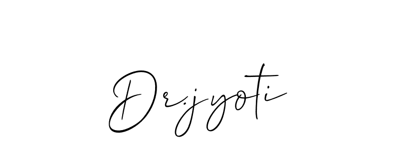 Also You can easily find your signature by using the search form. We will create Dr.jyoti name handwritten signature images for you free of cost using Allison_Script sign style. Dr.jyoti signature style 2 images and pictures png