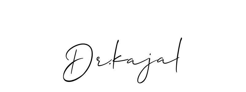 Allison_Script is a professional signature style that is perfect for those who want to add a touch of class to their signature. It is also a great choice for those who want to make their signature more unique. Get Dr.kajal name to fancy signature for free. Dr.kajal signature style 2 images and pictures png