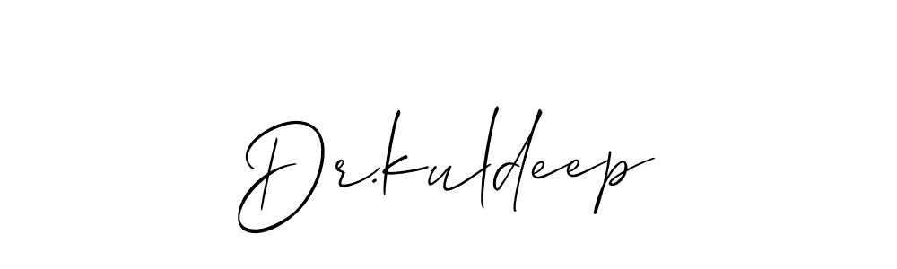 The best way (Allison_Script) to make a short signature is to pick only two or three words in your name. The name Dr.kuldeep include a total of six letters. For converting this name. Dr.kuldeep signature style 2 images and pictures png