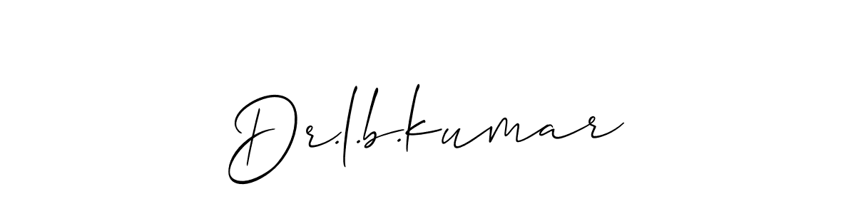 Make a short Dr.l.b.kumar signature style. Manage your documents anywhere anytime using Allison_Script. Create and add eSignatures, submit forms, share and send files easily. Dr.l.b.kumar signature style 2 images and pictures png