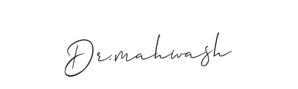 The best way (Allison_Script) to make a short signature is to pick only two or three words in your name. The name Dr.mahwash include a total of six letters. For converting this name. Dr.mahwash signature style 2 images and pictures png