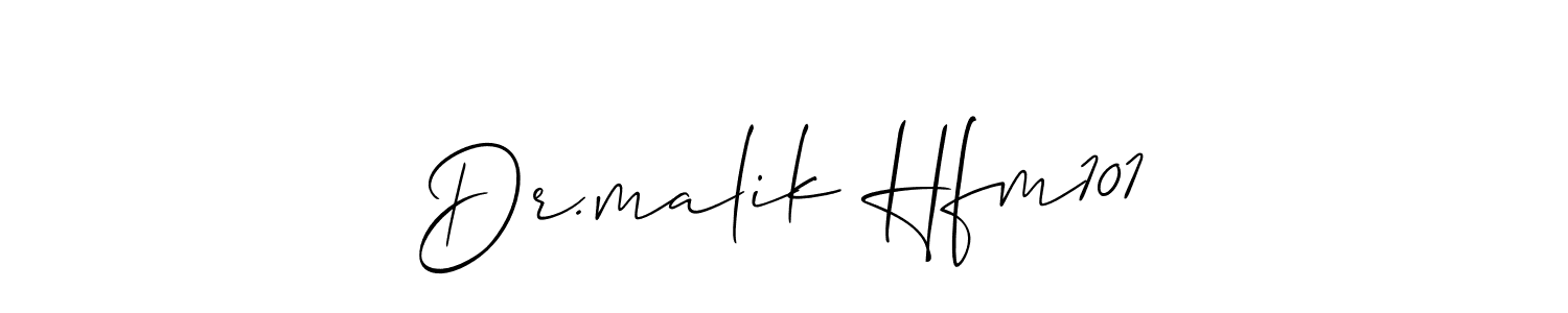 Check out images of Autograph of Dr.malik Hfm101 name. Actor Dr.malik Hfm101 Signature Style. Allison_Script is a professional sign style online. Dr.malik Hfm101 signature style 2 images and pictures png