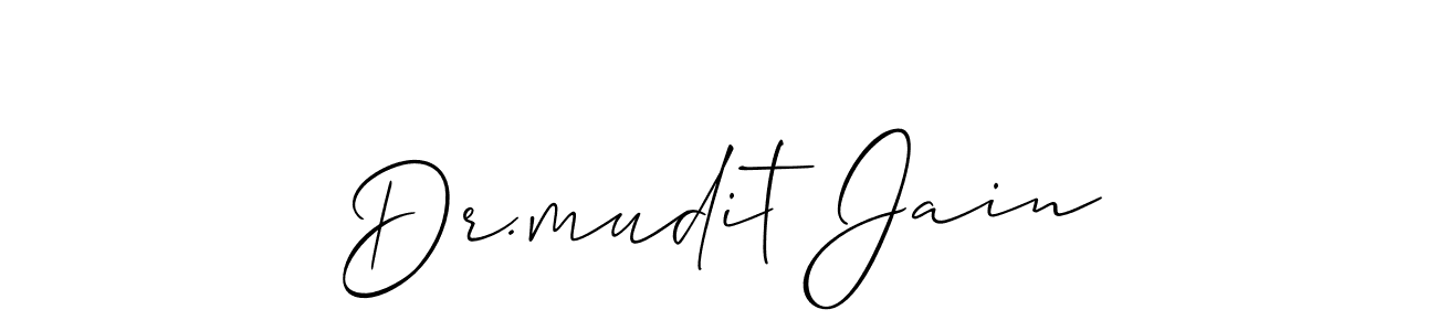 Similarly Allison_Script is the best handwritten signature design. Signature creator online .You can use it as an online autograph creator for name Dr.mudit Jain. Dr.mudit Jain signature style 2 images and pictures png