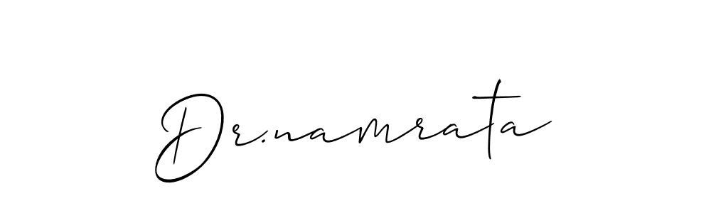 Design your own signature with our free online signature maker. With this signature software, you can create a handwritten (Allison_Script) signature for name Dr.namrata. Dr.namrata signature style 2 images and pictures png