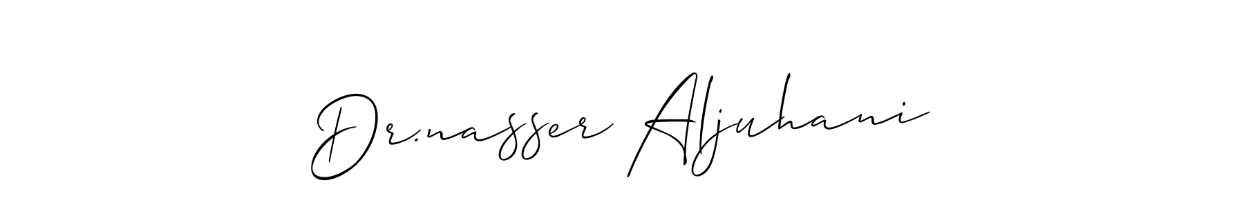 Create a beautiful signature design for name Dr.nasser Aljuhani. With this signature (Allison_Script) fonts, you can make a handwritten signature for free. Dr.nasser Aljuhani signature style 2 images and pictures png