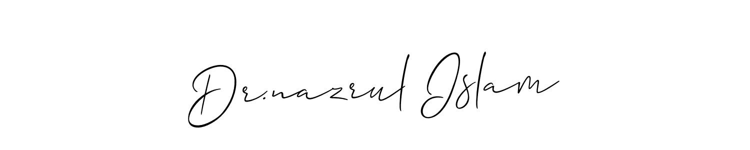 Make a short Dr.nazrul Islam signature style. Manage your documents anywhere anytime using Allison_Script. Create and add eSignatures, submit forms, share and send files easily. Dr.nazrul Islam signature style 2 images and pictures png