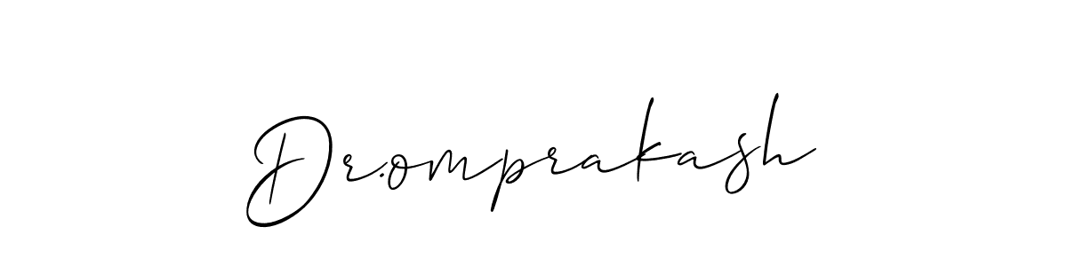 It looks lik you need a new signature style for name Dr.omprakash. Design unique handwritten (Allison_Script) signature with our free signature maker in just a few clicks. Dr.omprakash signature style 2 images and pictures png