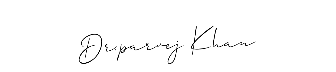 Best and Professional Signature Style for Dr.parvej Khan. Allison_Script Best Signature Style Collection. Dr.parvej Khan signature style 2 images and pictures png