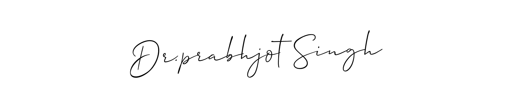 Allison_Script is a professional signature style that is perfect for those who want to add a touch of class to their signature. It is also a great choice for those who want to make their signature more unique. Get Dr.prabhjot Singh name to fancy signature for free. Dr.prabhjot Singh signature style 2 images and pictures png