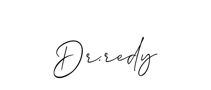 Best and Professional Signature Style for Dr.redy. Allison_Script Best Signature Style Collection. Dr.redy signature style 2 images and pictures png