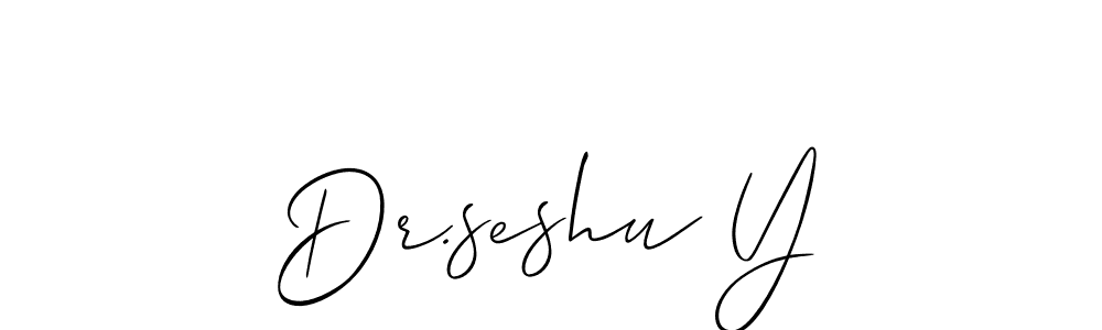 Best and Professional Signature Style for Dr.seshu Y. Allison_Script Best Signature Style Collection. Dr.seshu Y signature style 2 images and pictures png